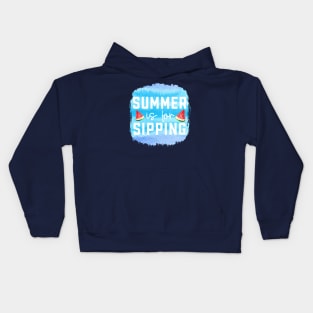 summer time t-shirt Kids Hoodie